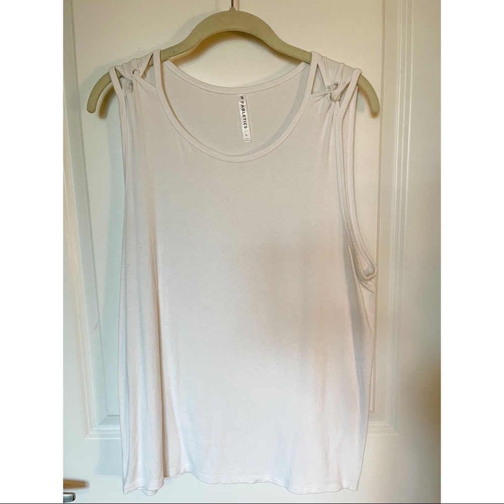 Fabletics Madeline Shiulder Twist Tank - L